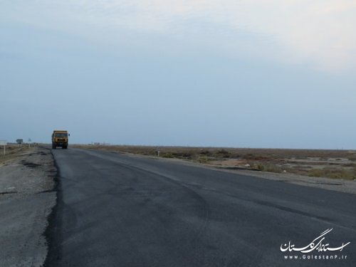 بازدید فرماندار آق قلا از روند بهسازی محور بين المللی آق قلا- اينچه برون