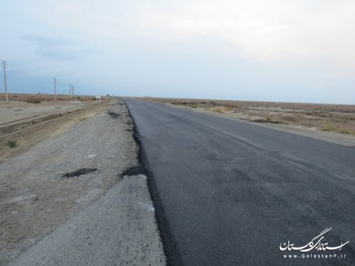 بازدید فرماندار آق قلا از روند بهسازی محور بين المللی آق قلا- اينچه برون