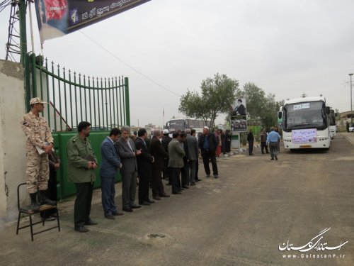 370 نفر از دانش آموزان دختر شهرستان آق قلا به اردوی راهیان نور اعزام شدند