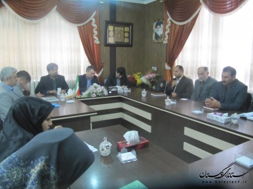 نشست فرماندار گمیشان با مدیر عامل صندوق مهر امام رضا(ع)استان گلستان