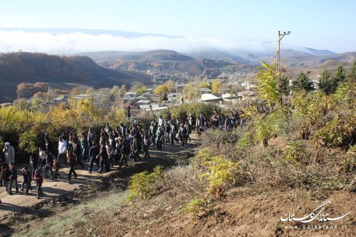 مراسم پیاده روی خانوادگی در بخش گلیداغ