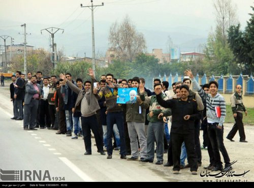 استقبال با شکوه گلستانی ها از رییس دولت تدبیر و امید