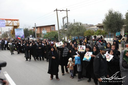 استقبال با شکوه گلستانی ها از رییس دولت تدبیر و امید