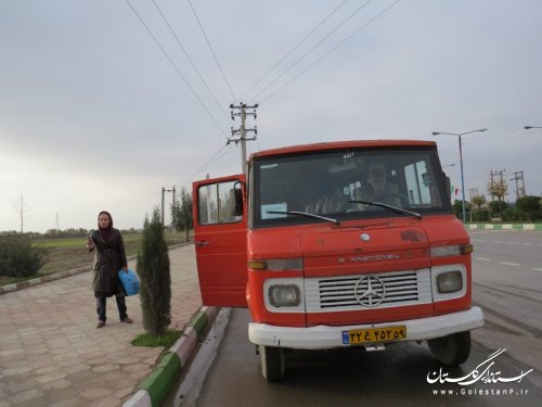 اعزام کاروان های مردمی شهرستان آق قلا  برای استقبال از رئیس جمهور