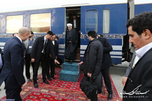 مراسم افتتاح راه آهن ایران، ترکمنستان، قزاقستان با حضور رؤسای جمهوری سه کشور