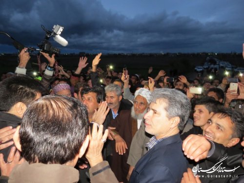 دیدار رییس جمهور با مردم روستای دوگونچی شهرستان آق قلا