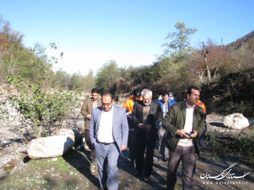 بازدید فرماندار از رودخانه های دهنه کوهستانی محمد آباد کتول