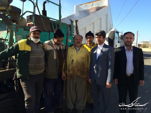 عملیات آسفالت معابر در سه روستای شهرستان کلاله آغاز شد