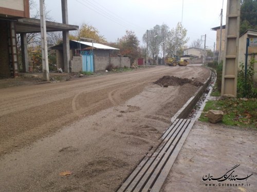 اجرای فاز اول طرح هادی روستای محمدآباد کتول