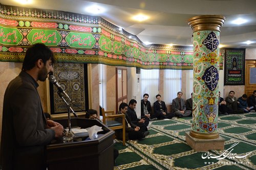 مراسم عزاداری و سوگواری رحلت نبی اکرم (ص) در استانداری گلستان برگزارشد