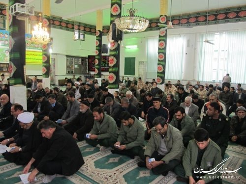 برگزاری مراسم زیارت حضرت رسول(ص) از بعید در شهرستان رامیان