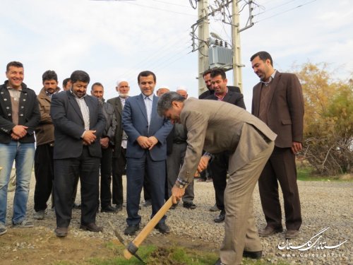 عملیات اجرایی طرح هادی در 5 روستای شهرستان آق قلا آغاز شد