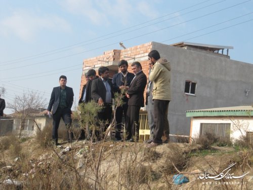 بازدید میدانی فرماندار گمیشان از روستای خواجه نفس