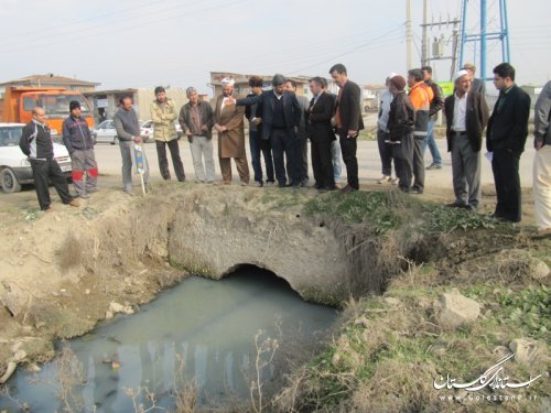 بازدید میدانی فرماندار گمیشان از روستای خواجه نفس