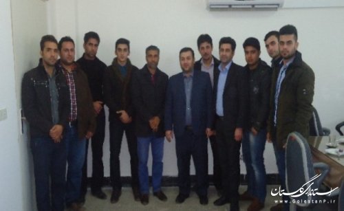 دیدار جمعی از جوانان و دانشجویان بخش کمالان با معاونت فرمانداری علی آبادکتول