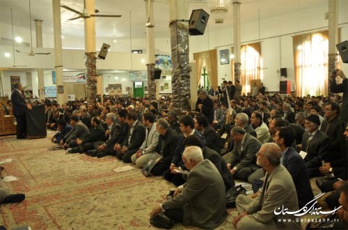 گردهمایی بزرگداشت حماسه 9 دی در گنبدکاووس برگزار شد 