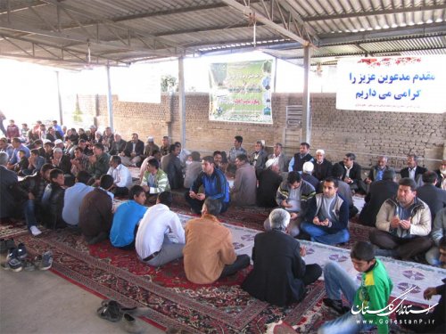 جشن وحدت در روستای سارلی سفلی بخش مرکزی شهرستان گنبد کاووس برگزار شد