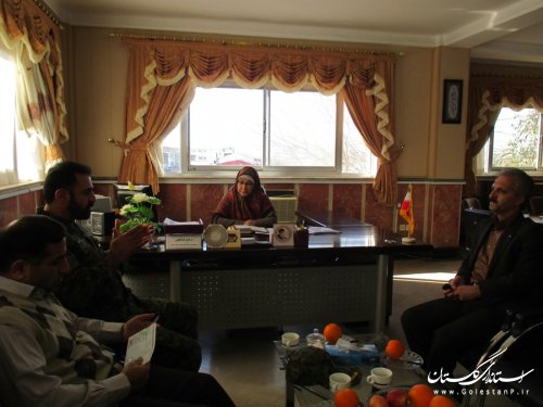 دیدار فرمانده یگان ویژه استان گلستان (ناجا) با فرماندار شهرستان ترکمن