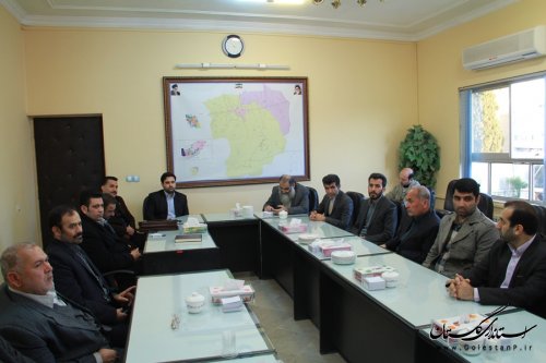 اعضای اتحادیه انجمن های اسلامی استان با فرماندار گرگان دیدار کردند