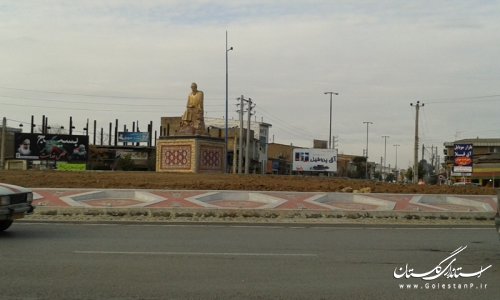 بازدید فرماندار از پروژه های دهه مبارک فجر شهرداری آق قلا 
