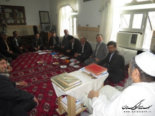 جلسه رسیدگی به کمبود آب شرب سیمین شهر با حضور مدیر عامل آبفار استان گلستان