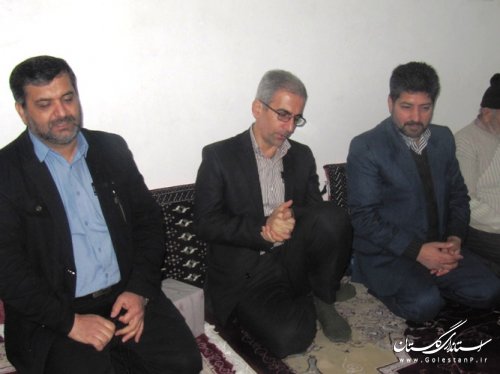 دیدار صمیمانه فرماندار کردکوی با خانواده شهدا و ایثارگران