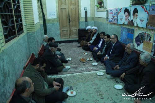 غبار روبی قبور مطهر امامزاده نه تن شهر گرگان