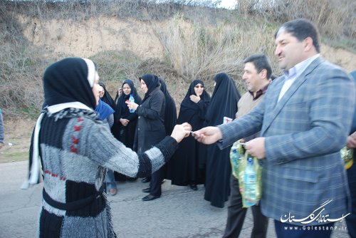 پیاده روی کارکنان استانداری گلستان به مناسبت دهه فجر 