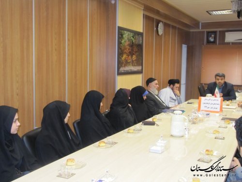 دیدار فرماندار رامیان با اعضای شورای هیأت مذهبی و کانون مداحان شهرستان