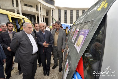 افتتاح متمرکز کتابخانه های سیار روستایی استان با حضور استاندار گلستان