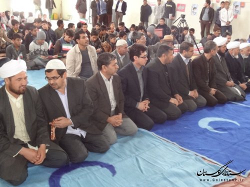 برگزاری جشن بزرگ انقلاب در روستای قازانقایه شهرستان مراوه تپه 