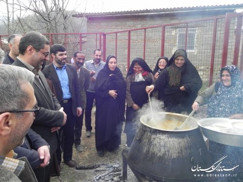 افتتاح مدرسه 3 کلاسه روستای معرکه محله مینودشت با حضور فرماندار