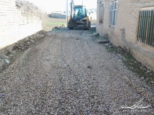 معابر روستای گوگل شن ریزی شد