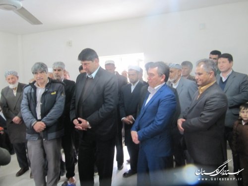 ساختمان دهیاری روستای آرخ بزرگ شهرستان گمیشان افتتاح شد