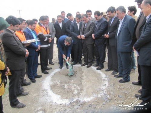 افتتاح و آغاز عملیات اجرایی چند پروژه عمرانی در شهرستان گمیشان 