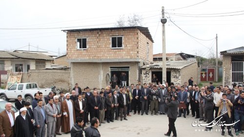 مراسم افتتاح هزار خانه بهداشت همزمان با سراسر کشور در روستای نودیجه برگزار شد