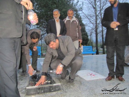 افتتاح طرح ساماندهی  گلزار شهدا و سردخانه  غسالخانه روستای توران فارس