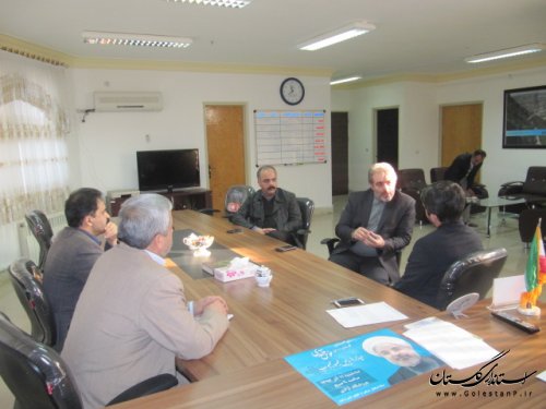 نشست فرماندار کلاله با قائم مقام دانشگاه علوم پزشکی استان 