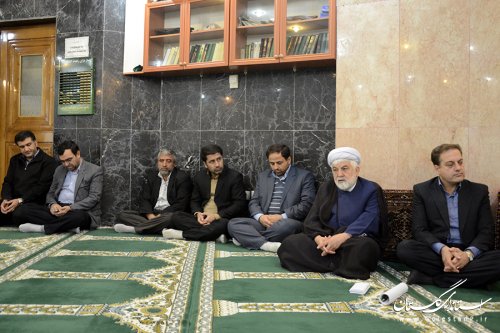 مراسم شهادت حضرت فاطمه زهرا (س) در استانداری گلستان برگزار شد