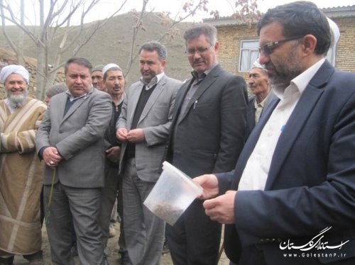 بازدید فرماندار مراوه تپه از روستای مرزی آق لر