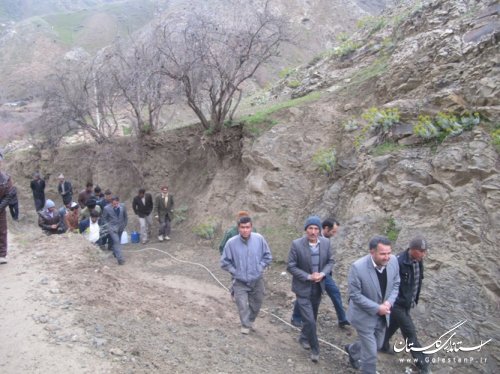 بازدید فرماندار مراوه تپه از روستای مرزی آق لر