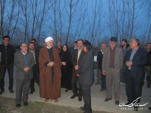 پروژه روشنایی معابر ورودی روستای کارکنده به بهره برداری رسید