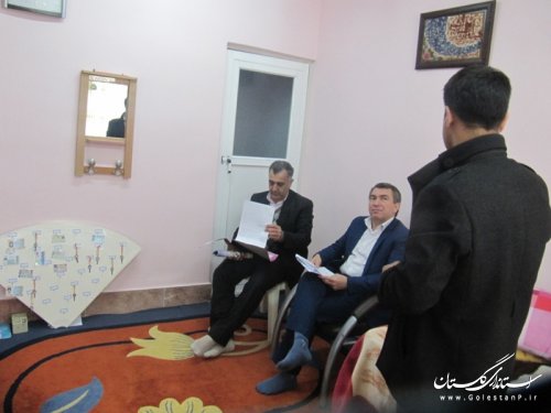 بازدید فرماندارگمیشان از ستاد اسکان مسافران نوروزی