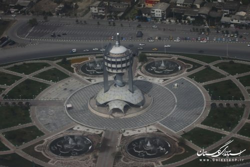 بازدید هوایی فرماندار مرکز استان از حوزه استحفاظی شهرستان