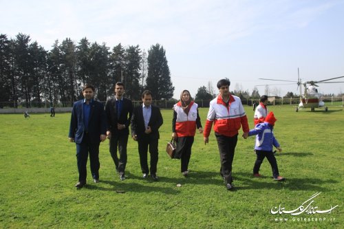 بازدید هوایی فرماندار مرکز استان از حوزه استحفاظی شهرستان