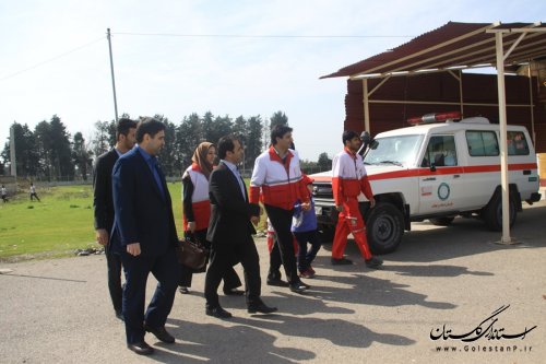 بازدید هوایی فرماندار مرکز استان از حوزه استحفاظی شهرستان