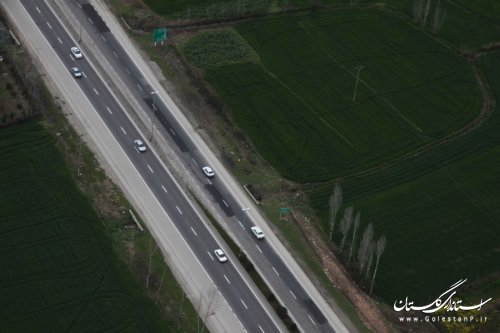 بازدید هوایی فرماندار مرکز استان از حوزه استحفاظی شهرستان