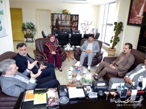 دیدار نوروزی مسئولین شهرستان بندرترکمن با معاون عمرانی استاندار