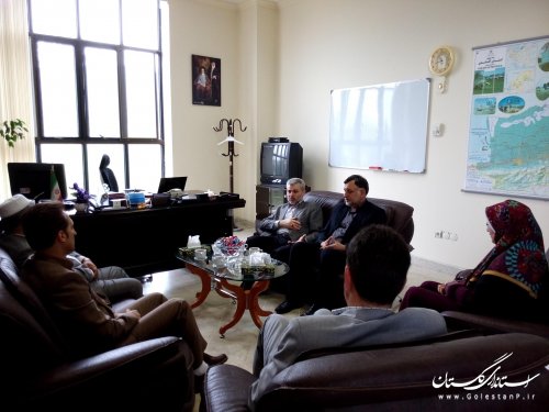 دیدار نوروزی مسئولین شهرستان بندرترکمن با معاون عمرانی استاندار