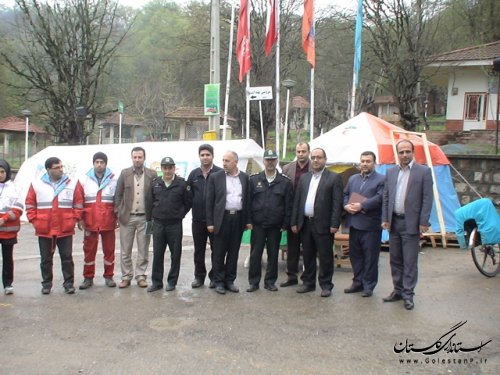 بازدید فرماندارعلی آباد کتول از ستادهای اسکان و کمپ های مسافرین نوروزی